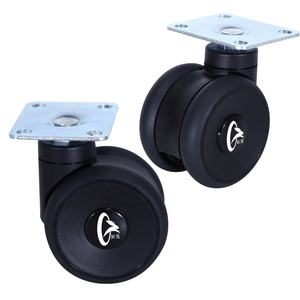 Rodízio Giratório Seguro de <span class=keywords><strong>3</strong></span> Polegadas, Rodízios Médicos de Nylon de Médio Porte para Móveis de Salão - Product Image 1