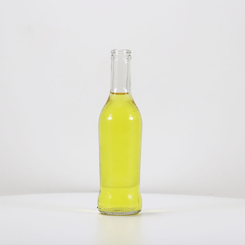 glass bottle for kombucha with crown cap