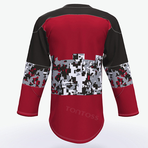100% polyester custom fabric sublimation printing ice hockey jersey - Product Image 2