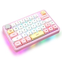 Clavier MK40 à une main avec bouton rotatif, sans fil, tri-mode, programmable, pour gaucher, personnalisable OEM/ODM, disposition 40%