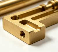 Composants mécaniques en laiton usinés sur mesure par CNC : Arbre, écrou, support et rondelle de précision pour machines industrielles