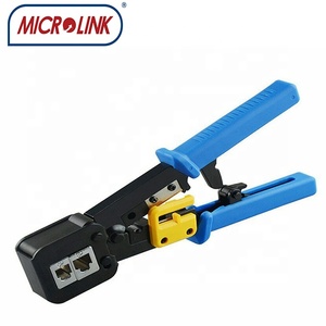 Pince à sertir réseau multifonctionnelle Easy Pass-Through <span class=keywords><strong>RJ45</strong></span>, outil professionnel <span class=keywords><strong>compatible</strong></span> CAT6/CAT5, certification CE - Product Image 3