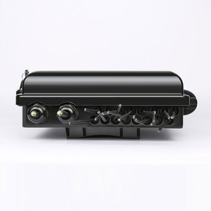 Caja de Distribución de Fibra Óptica para Exteriores, Negra, 16 Núcleos, FTTH, Montaje en Poste o Pared, Mini Tubo de Acero, Divisor PLC, IP65 Impermeable - Product Image 3