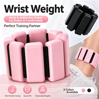Sangles de poids pour poignets et chevilles en gel de silicone, outils d'entraînement de force portables, réglage amovible pour la course, le fitness et le Pilates
