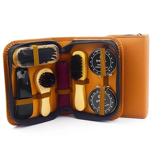 Bộ dụng cụ vệ sinh giày 7 món, màu nâu/đen/xanh dương, tiện dụng khi đi du lịch - Product Image 4