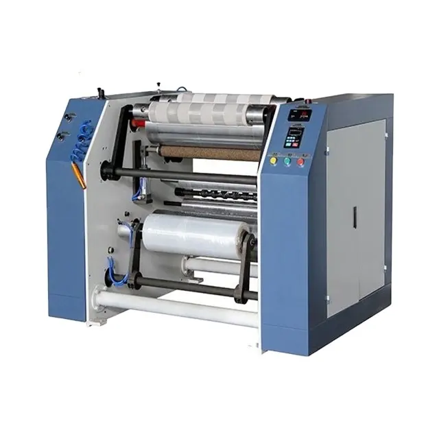 [JT-FC500]Manual Stretch PE Plastic Film Slitting And Rewinding Machine Paper Roll Slitting Machine With CE Standard