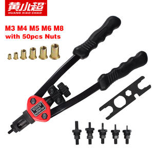 Remachadora Manual de Doble Mango Huang Xiaochao BT-606, Remachadora Neumática para Tuercas Remachables, Aplicaciones Industriales Diversas, M3-M8 - Product Image 1