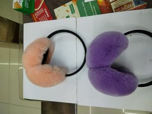 Cache-oreilles en fourrure <span class=keywords><strong>de</strong></span> lapin Rex pour l'équitation, chauds, coupe-vent, en peluche - Product Image 4