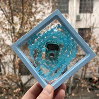 Digital Finger Tally Counter Glass 99 Tesbih avec PE Box Case Perles de prière Islam Chapelet électronique pour les cadeaux de l'Aïd