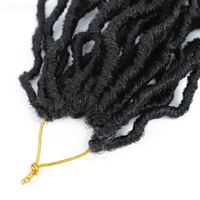 Nouvelles Fausses Locks au Crochet de 18 Pouces, Cheveux Synthétiques Souples pour Tresses au Crochet, Extensions de Tresses pour Femmes