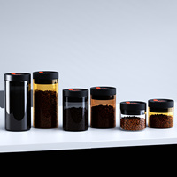 Boîtes à café de haute qualité, bocaux de rangement pour la cuisine, récipients en verre hermétiques et pots à presser réutilisables