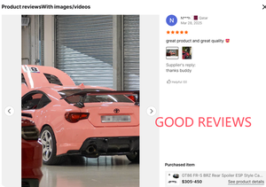 Aileron arrière GT86 <span class=keywords><strong>FR</strong></span>-S BRZ Style <span class=keywords><strong>ESP</strong></span> Aileron arrière en fibre de carbone pour GT86 BRZ 13-20 - Product Image 6