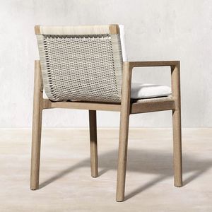 Nhà máy trực tiếp ngoài trời Bàn ghế sân vườn mây ghế ngoài trời khách sạn giải trí biệt thự ban công ngoài trời Gỗ Tếch ta - Product Image 3