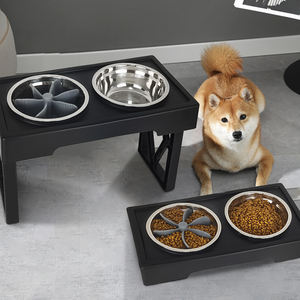Tempat Makan Anjing Terangkat 3 Tingkat Ketinggian yang Dapat Disesuaikan dengan Mangkuk Makanan Lambat untuk Anjing dan Hewan Peliharaan Ukuran Kecil, Sedang, dan Besar - Product Image 4