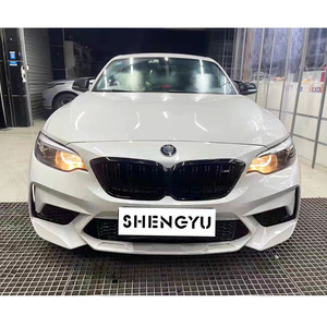 Kit carrosserie comprenant un pare-chocs avant avec lèvre arrière d'échappement pour <span class=keywords><strong>BMW</strong></span> série 2 F22 F23 14-18 modifié au style M2C Fitment - Product Image 3