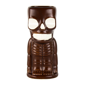 Taza Tiki de Halloween de 750 ml, 500 ml, 600 ml, Hecha a Mano, Diseño Retro de Cara de Fantasma, Taza de Cerámica, Decoraciones para Fiestas, Bar, Hogar, Regalo Sostenible - Product Image 5