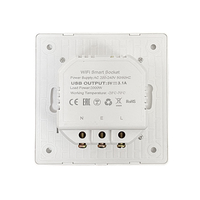 Interrupteur mural intelligent Prise de courant standard UK EU Prise en charge de WiFi/Zigbee/Tuya Smart Life App/Smart Home