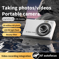Appareils photo numériques portables HD 1080p à succès, zoom numérique 16x, CMOS HD 4K, compatibles avec les cartes SD