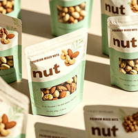 Sachets d'emballage pour snacks variés, personnalisables, refermables, avec fermeture éclair, marque PT