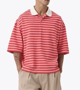 High Quality Boxy Tee for streetwear double-layer <b>long</b>-<b>sleeved</b> <b>men's</b> <b>T</b>-<b>shirt</b> 100% Cotton Custom Street wear for <b>Men</b> - Product Image 2