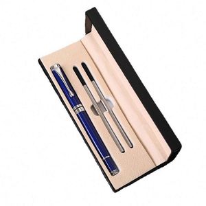 Juego de Regalo Promocional, Bolígrafos de Metal Negros de Lujo para Negocios, Logotipo Personalizado Impreso en Dorado, Caja Personalizada, Elegante y con Estilo - Product Image 5