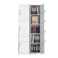 Armoire de classement métallique moderne à 3 portes, idéale pour la maison, le bureau, l'hôpital, l'école, le salon et l'entrepôt – Offre Spéciale