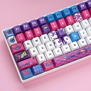 Graffiti gấu Keycaps Cherry hồ sơ nhuộm-sub Side in tỏa sáng thông qua mô hình hài hước PBT cho tất cả các loại MX Bàn phím cơ khí - Product Image 2