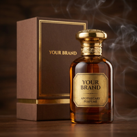 Flacon de parfum 10 ml Eau de Parfum Vanille Gourmand pour les marchés arabes – Formule et design personnalisés – Parfum masculin sur mesure