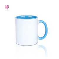 Mug à sublimation personnalisé avec logo, couleur intérieure magique, 11 oz, en céramique, pour café