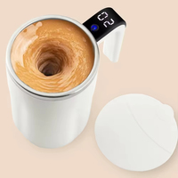 Tasse à café portable intelligente à agitation magnétique et détection de température, en acier inoxydable, à agitation automatique