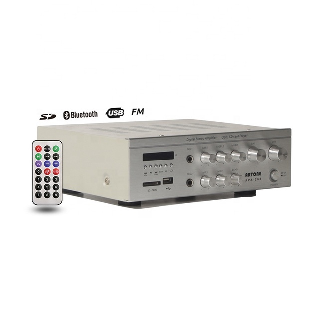 New Model KPA-268 Desktop Mini Stereo Amplifier for Echo Karaoke PA Mixer Sound System