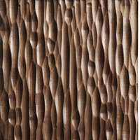 Facettes de pliage en bois décoratif, mur d'intérieur en bois, pour écorce et bâton Design de tableau latéral de meubles