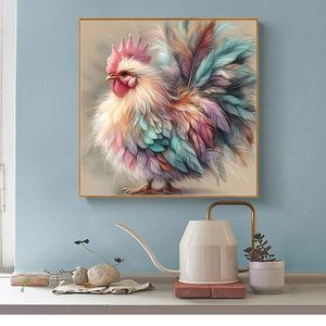 Kits <span class=keywords><strong>de</strong></span> <span class=keywords><strong>peinture</strong></span> au diamant DIY SONGWOOART, décorations pour la maison, cadeau, <span class=keywords><strong>coq</strong></span> pastel, animaux - Product Image 1