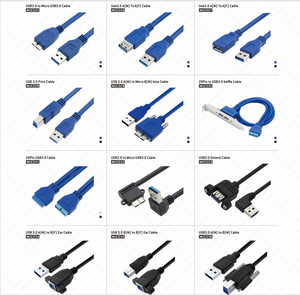 Chất lượng cao 0.5M 1m 1.5m USB 3.0 một Nam để nữ cáp mở rộng với bảng điều khiển gắn kết vít - Product Image 5