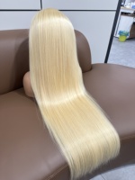 Ghair # Wig HD 613 13x6 30'' STW & BW 180% Tanpa Lem, Simpul Kecil, Unit Tak Terlihat, Pre Plucked, Wig Lace Tipis