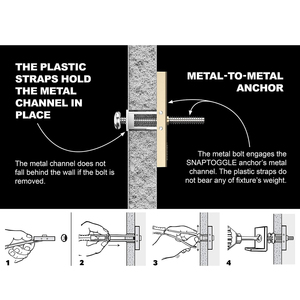 Crochets de <span class=keywords><strong>plafond</strong></span> en acier au carbone <span class=keywords><strong>pour</strong></span> plaques de plâtre, boulons à ressort, crochets à aile, supports <span class=keywords><strong>pour</strong></span> installation murale et <span class=keywords><strong>plafond</strong></span>, fixations <span class=keywords><strong>pour</strong></span> murs creux - Product Image 6