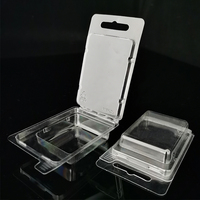 Petite boîte en plastique PET en PVC transparent en gros Emballage blister à clapet en matériaux recyclés pour accessoires
