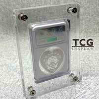 TCG porte-monnaie acrylique personnalisé PCGS NGC classement recueillir dalle d'affichage de pièces de monnaie pour les collectionneurs de pièces de monnaie modernes