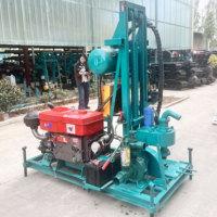 Machine de forage hydraulique diesel pour puits d'eau souterraine, profondeur de forage de 150 m, à vendre