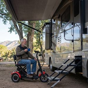 Scooter Eléctrico Ergonómico de 3 Ruedas con Autoequilibrio y Asiento Ancho para Paseos por la Playa al Atardecer - Product Image 6