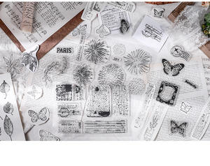 מספר הסיטונאי חותמות צלולים שקופים סיליקון שקוף מותאם אישית עבור ביצוע כרטיס - Product Image 5