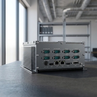 PC industriel sans ventilateur BOX PC Intel D525/N455 2LAN 10COM large plage de température CE RoHS IPC pour l'automatisation à l'extrémité