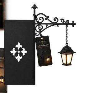 Lanterne de bibliothèque - Éclairage décoratif pour étagère, lampe vintage fantaisie pour coin lecture, lumière de lecture magique pour les bibliophiles - Product Image 2