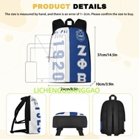 Sac à dos de sororité pour femme en gros, réutilisable, personnalisé, de haute qualité, sac de week-end