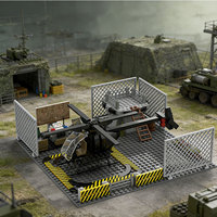 Blocs de construction MOC - Base militaire - Position du mitrailleuse - Tour de garde allemande - Forteresse - Tranchée - Garde - Jouet d'assemblage de tour de garde