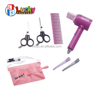 Juguetes de peluquería <span class=keywords><strong>para</strong></span> <span class=keywords><strong>niñas</strong></span>, juego de salón de belleza con juego de simulación, estilista, delantal de peluquero y accesorios de estilismo - Product Image 3