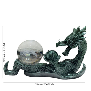 Support de boule en forme de <span class=keywords><strong>dragon</strong></span> DRD05 Ornement en forme de <span class=keywords><strong>dragon</strong></span> avec prise 8cm Boules de cristal Résine Décoration intérieure - Product Image 2