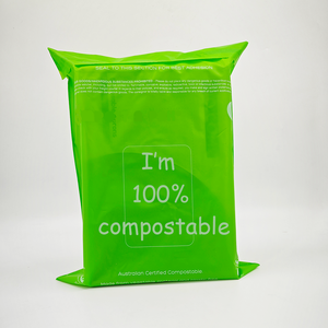 Extra dikke 2,5 mil 100% composteerbare verzendzakken voor expresskoeriers, afbreekbaar, op maat ontworpen, milieuvriendelijke poly enveloppen - Product Image 4