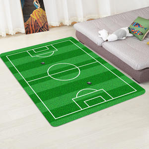 Alfombra de franela de fútbol para sala de estar, tapete para mesita de café, dormitorio, mesita de noche, suelo, esterilla para gatear para habitación de niños, decoración del hogar - Product Image 1