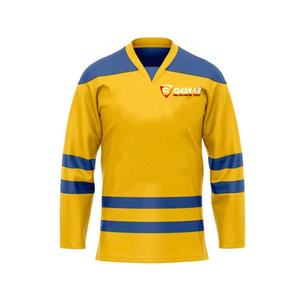 Nouveau maillot de hockey sur glace pour hommes, personnalisé, à manches longues, en polyester 100%, vierge pour sublimation, vente en gros - Product Image 3